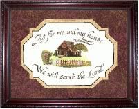 Personalized Serve the Lord in Calligraphy