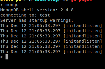 mongoDB CLI