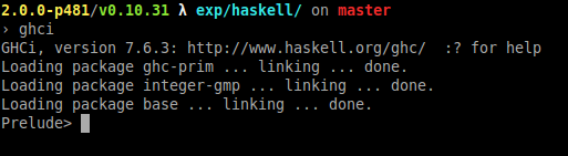 GHC's interactive environment