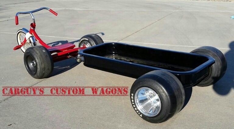 lowered radio flyer wagon