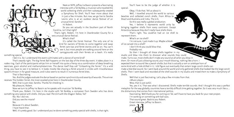 A spread from The Kickstarter Letters