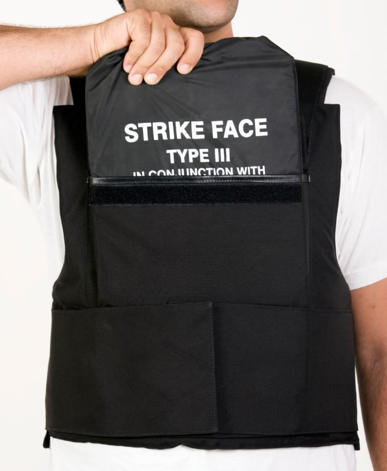 Body Armor VIP Bullet Proof Vest + 2 Ceramic Plates Level III (3) NIJ