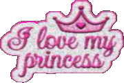 I love my princess sticker
