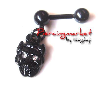 eBay.com.sg: 16g Skull Auricle Ear Piercing Ring Earring Barbell 3X4 (item 150520924435 end time Nov 23, 