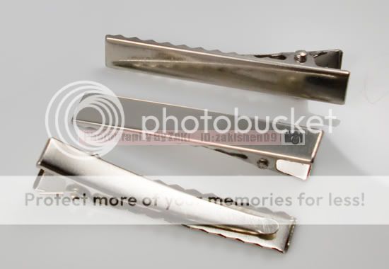 Lot 50 SILVER Alligator Clip Teeth Wholesale Lot 45mm  