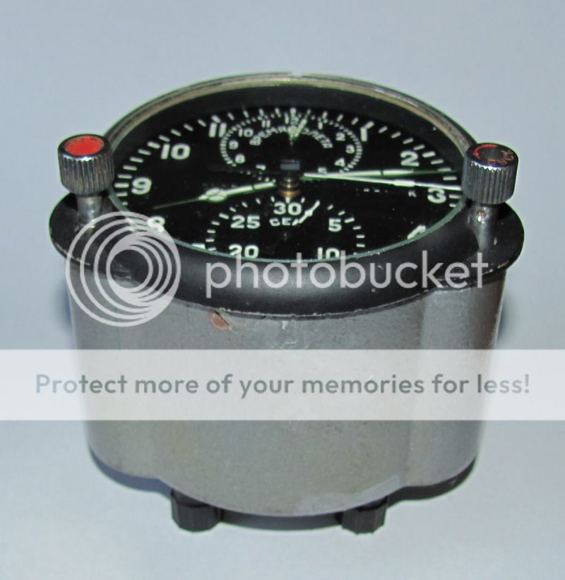 ORIGINAL SOVIET MILITARY AIRCRAFT CLOCK FROM the PLANE MIG  