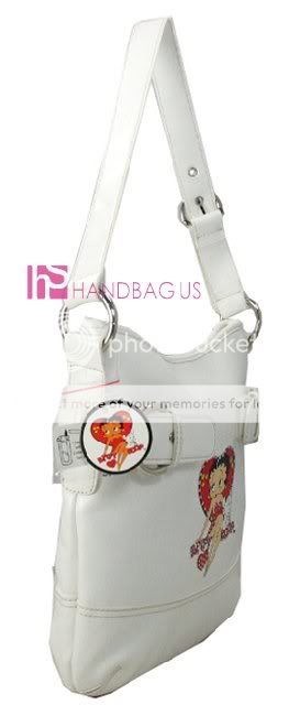 NWT BETTY BOOP MESSENGER HANDBAG PURSE CROSSBODY WHITE  