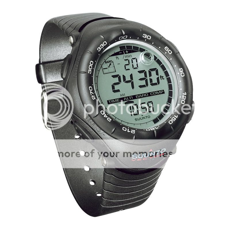 Suunto Vector Black Mens Watches Sunto Sports Core New Watch Altimeter 