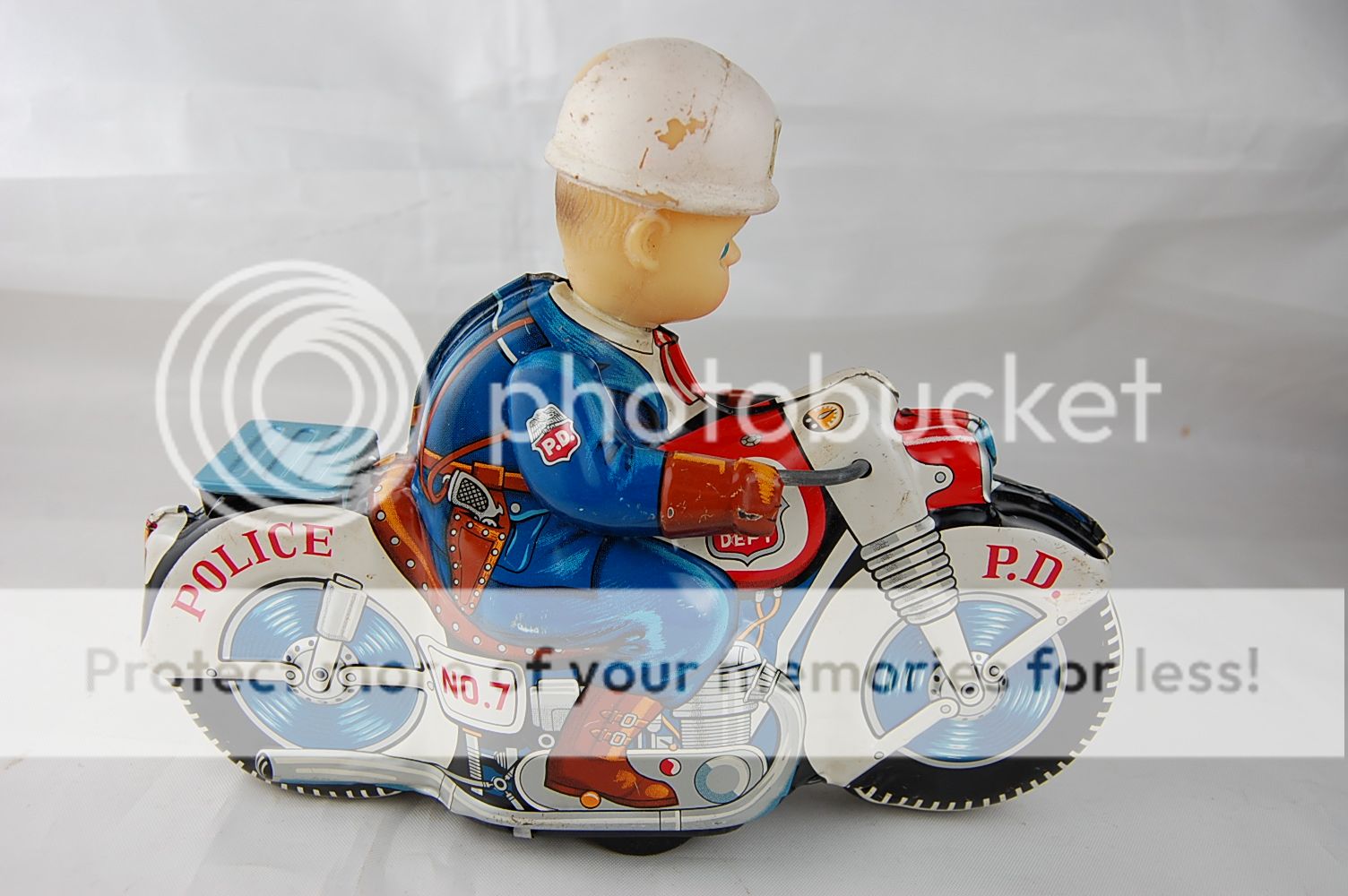 Haji Friction Police Motorcycle, Japan, Near Mint W/Box  