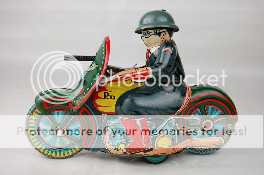 Toy PD Military Motorcycle, 5 3/8, Japan, Near Mint  